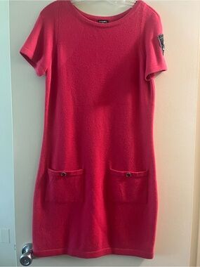 open lace back dress Chanel Pink 2024 Cruise Collection Cotton Dress